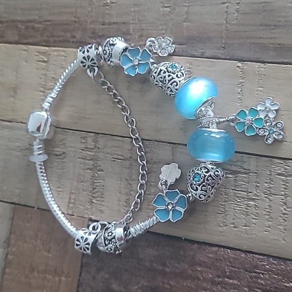 Bundle Deal - Aqua Love bracelet+ Charms - Picture 3 of 6